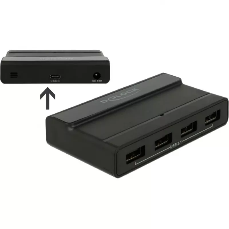 USB Hub DeLOCK Extern 4 Port 10 Gbps