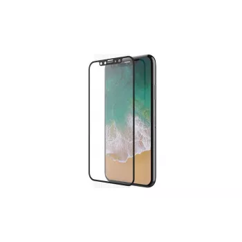 Displayschutzfolie aus gehärtetem Glas Devia Van Entire View für iPhone XR 6,1 Zoll – Schwarz