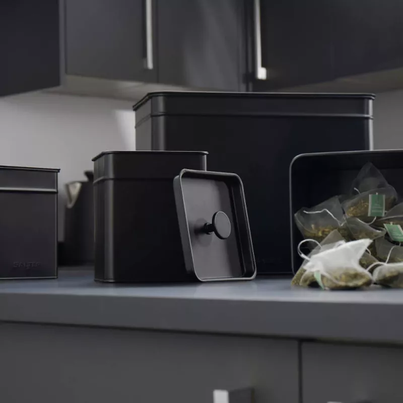 Brotkasten Salter BW124581EU7 Kuro-Stahldesign – Aufbewahrung aus Edelstahl für Brot und Backwaren