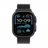 Watch Ultra 2 GPS + Cellular 49 mm schwarzes Titangehäuse mit schwarzem Titan-Milanese Loop - M