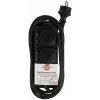 Brennenstuhl Verlängerungskabel IP44 2-fach schwarz 2,0 m H07RN-F 3G1,5 - Verlängerungskabel - AC 230 V - Ausgangsanschlüsse: 2 - 2 m (1159930)