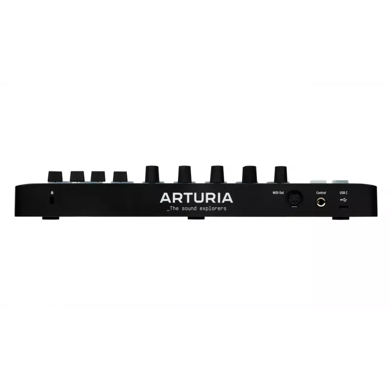 MIDI-Controller ARTURIA MiniLab 3 — 25-tastige kompakte USB-MIDI-Tastatur mit MIDI-Ausgang, mehrfarbig hinterleuchteten Pads