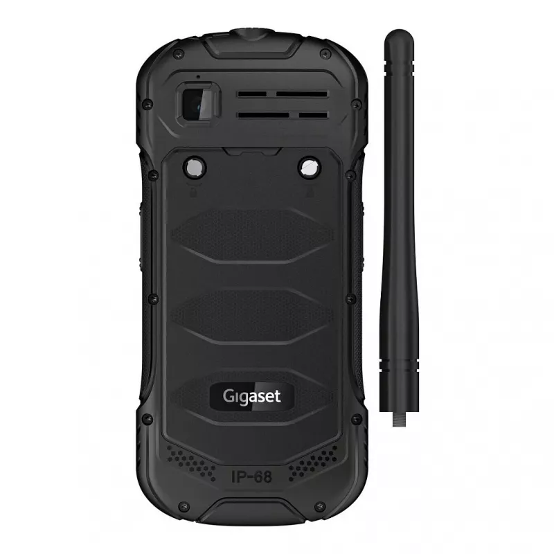GIGASET GLX 8 ACTIVE schwarz 6,1 cm 2,4 Zoll Display Push-to-talk Funktion 2500 mAh Akku IP68 2 MP Kamera Dual-SIM Bluetooth