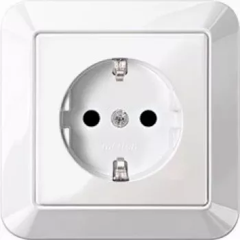 Merten MEG2300-1019 Steckdose CEE 7/3 Weiß (MEG2300-1019)