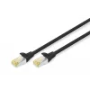 Digitus CAT 6A S/FTP RJ-45 Patchkabel 7 m, Schwarz