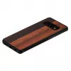 Smartphone-Hülle man and wood für Samsung Galaxy S10 — Ebenholz schwarz, schützende Holzrückseite und Stoßfänger