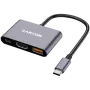 Canyon DS-4 USB Typ-C Hub 10000 Mbit/s HDMI USB 3.2 Gen 2
