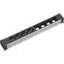 Stromverteiler 4 AC-Steckdosen Bachmann 909.007 Schwarz Silber