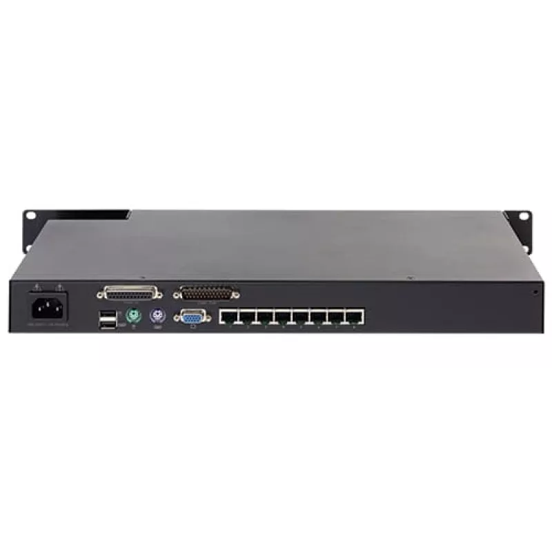 KVM-Switch APC KVM0108A, 8-Port PS/2 VGA, 1U Rack, 1600x1200, schwarz