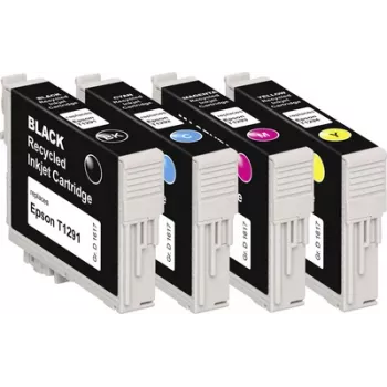 Basetech Ink ersetzt Epson T1291, T1292, T1293, T1294 kompatibles Kombipack Schwarz, Cyan, Magenta, Gelb BTE125 1617,4050-126