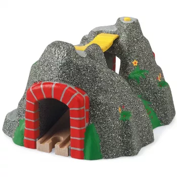World magic tunnel, Eisenbahn Grau/Rot