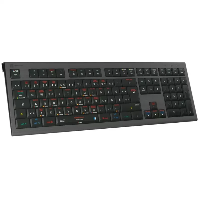 Logickeyboard LKB-OSX-A2M-DE Tastatur USB QWERTZ Deutsch Schwarz (LKB-OSX-A2M-DE)