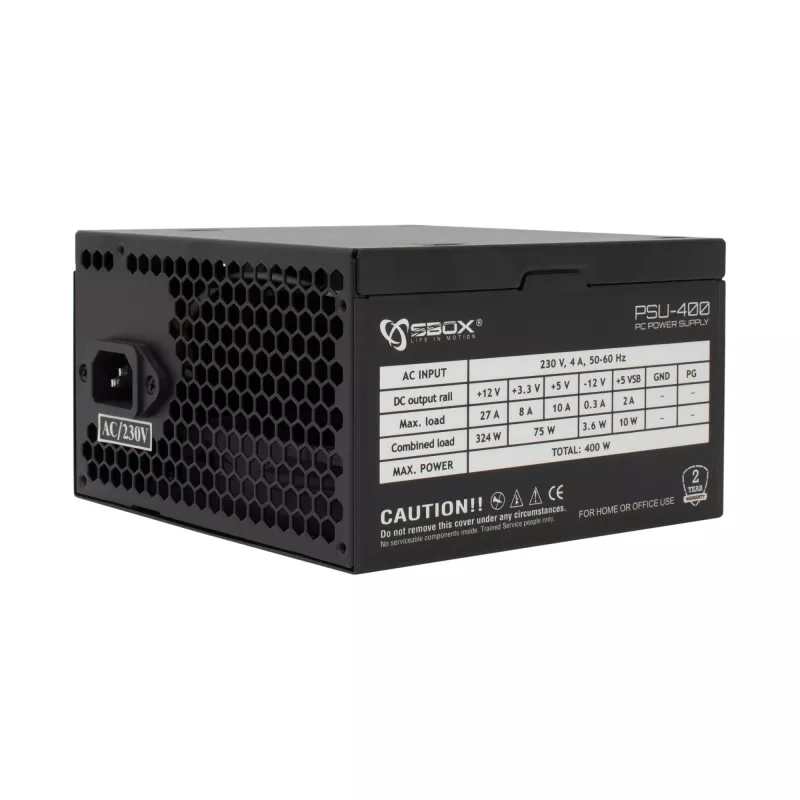 Computergehäuse Sbox PCC-12 MicroATX Schwarz