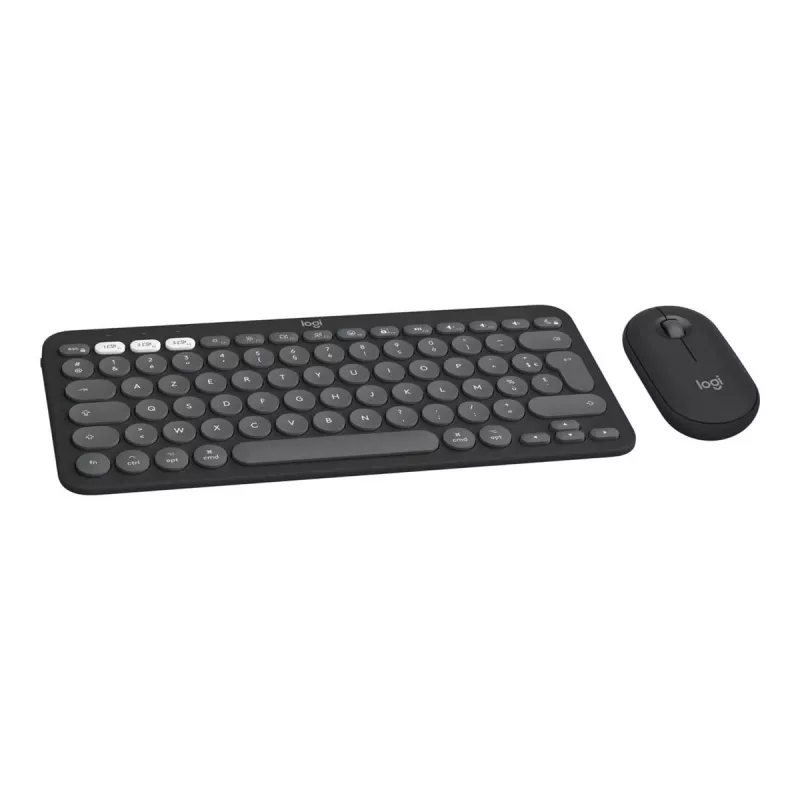 Logitech Pebble 2 Combo for Mac Wireless Tastatur Maus QWERTZ Deutsch Graphit