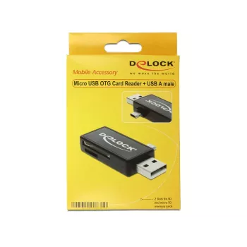 Kartenleser DeLOCK 91731 USB 2.0 Schwarz
