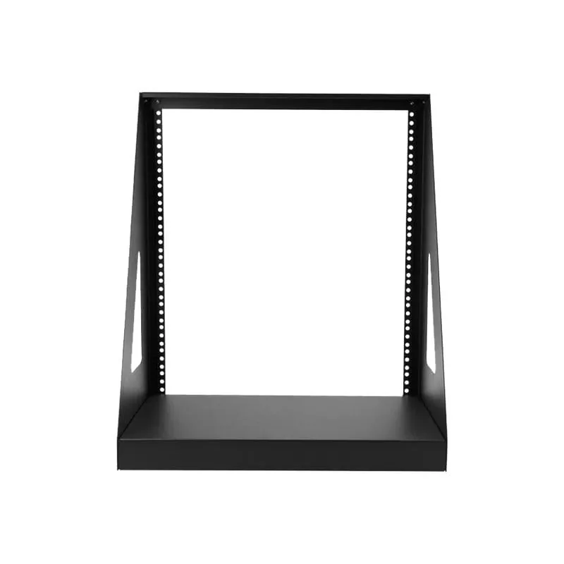 StarTech.com 2-Post 12U Heavy-Duty Desktop-Server-Rack, kleiner offener 19-Zoll-Computer-Rackrahmen, kompaktes Netzwerk-Rack für AV-/Studio-/Daten-/IT-Equipment, TAA-konform – freistehendes Zwei-Pfosten-Rack für Zuhause/Büro