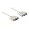 Serielles Kabel DeLOCK 86907 Beige 0,5m D-Sub 25 Pin