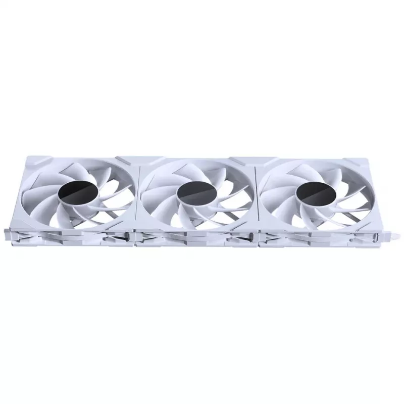 PHANTEKS NV Series NV7 E-ATX-Gehäuse, gehärtetes Glas, ARGB - Weiß & M25 Gen2 PWM D-RGB-Lüfter 3er-Pack - Reverse Blade, 140 mm + DRGB-Kit