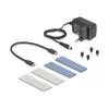 SSD-Gehäuse DeLOCK 42027 Grau M.2 10 Gbit/s USB Typ-C