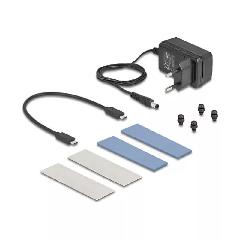 SSD-Gehäuse DeLOCK 42027 Grau M.2 10 Gbit/s USB Typ-C
