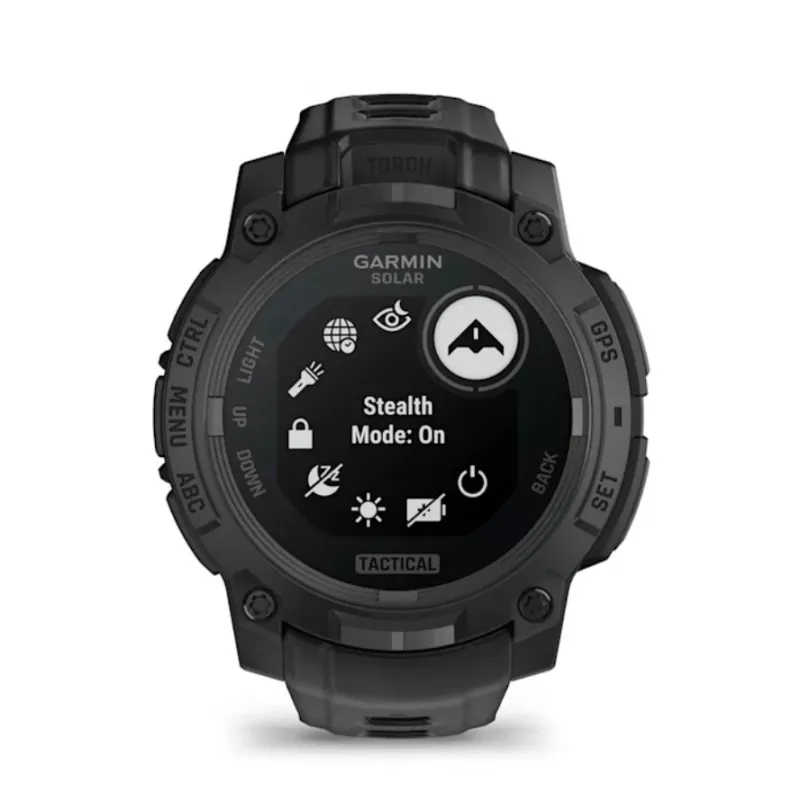 Smartwatch GARMIN Instinct 3 45mm Solar Tactical Edition Schwarz — 45 mm, Solar-Ladefunktion, GPS, Herzfrequenzmesser