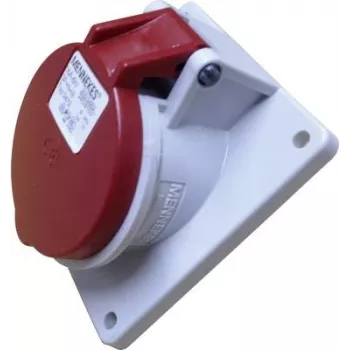 MENNEKES 3473 CEE Panel-Mount Socket TwinContact 16 A 5p Rot (3473)