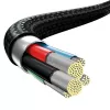 Baseus Rapid 3-in-1 USB-Kabel 1,5 m USB A USB C/Micro USB A/Lightning Schwarz