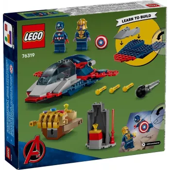 Bauset LEGO Marvel Super Heroes Captain America Thanos 76319 — 107 Teile, 2 Minifiguren, Alter 4+