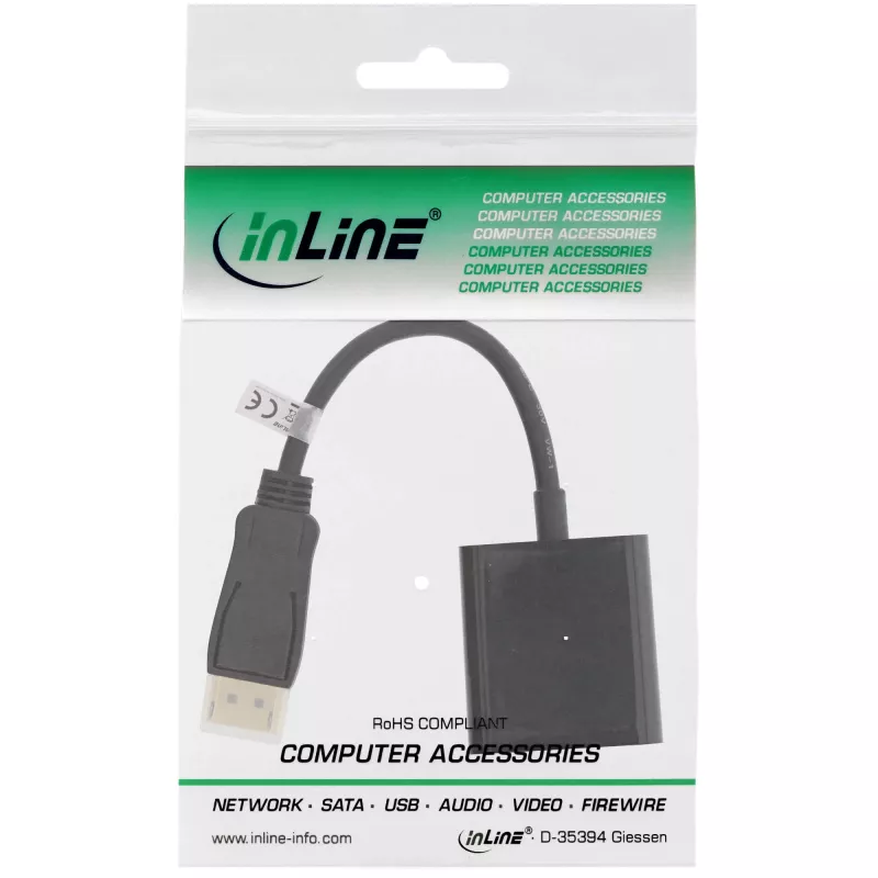 Microconnect DPDVID Videokabel-Adapter 0,15 m DisplayPort DVI-D Schwarz