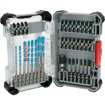 Schlagbohrer- und Bitset Bosch PRO 35-teilig 2608522518 — sortierte Bohr- und Schrauberbits für Metall, Holz, Mauerwerk
