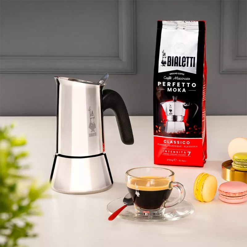 Mokkakanne BIALETTI Venus Box 0,1 L Edelstahl, 2 Tassen, Polypropylen-Griff