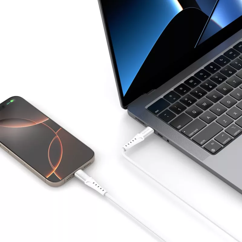 USB-Kabel 4smarts 541452 1,5 m USB-C Weiß 0,48 Gbit/s