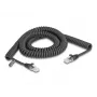 DeLOCK RJ45 Spiralkabel Stecker auf Stecker Cat.5e 3 m schwarz