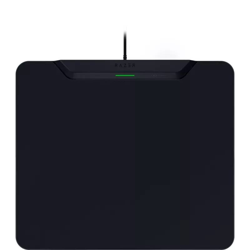 Razer | Kabelloses Gaming-Mauspad mit Lade-Puck, Hard Edition | HyperFlux V2 Wireless Charging System | Gaming-Mauspad | 360 x 311 mm | Schwarz