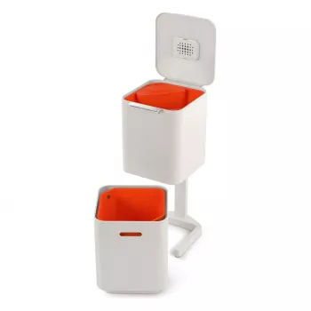 Joseph Joseph Abfalleimer Totem 60 L steingrau