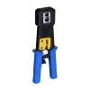 Crimpzange Alantec NI040 für RJ-45-Stecker, Stahlkonstruktion, Kunststoffgriffe, schwarz/blau