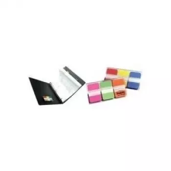 3M Post-It Haftstreifen - 1 Block - Rot - Gelb - Blau - 22 Streifen/Farbe - 66/Spender - Blau - Rot - Gelb - 25,4 mm - 38 mm - 22 Blatt