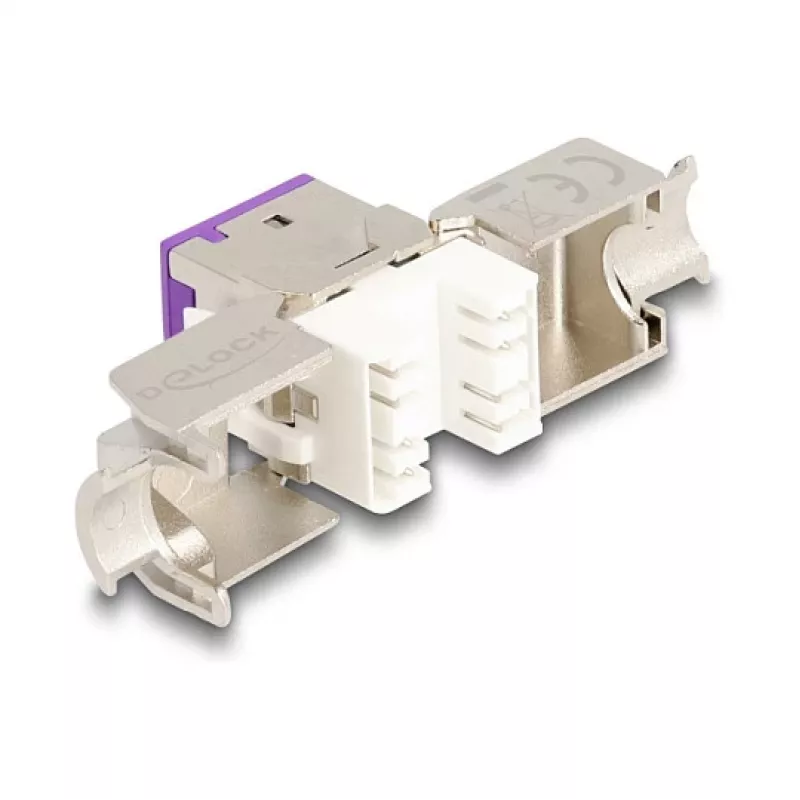 DeLOCK Keystone-Modul 88121 Flach Violett RJ-45 10 Stk.