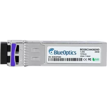 SFP-Glasfasertransceiver BlueOptics 100-01792-BO, 1250 Mbit/s, silber, MTBF 1.000.000 h