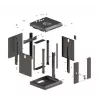 Lanberg WF11-3309-10B Rack-Schrank 9U Wandmontage-Rack Schwarz