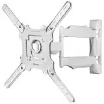 TV-Wandhalterung ONKRON M4-W für 32 Zoll – 65 Zoll (81–165 cm), neig- und schwenkbar, VESA bis 400×400, max. Belastung 35 kg, weiß