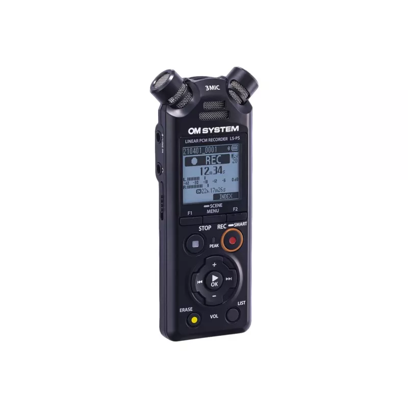Audio-Recorder Olympus LS-P5 Schwarz 149 h Aufnahmezeit 72 h Akkulaufzeit