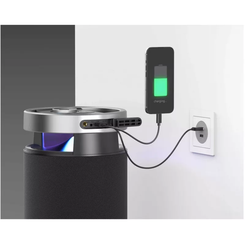 Tragbarer Bluetooth-Lautsprecher SENCOR Resonex Lounge 130W, IPX7 wasserdicht, TWS, LED-Beleuchtung