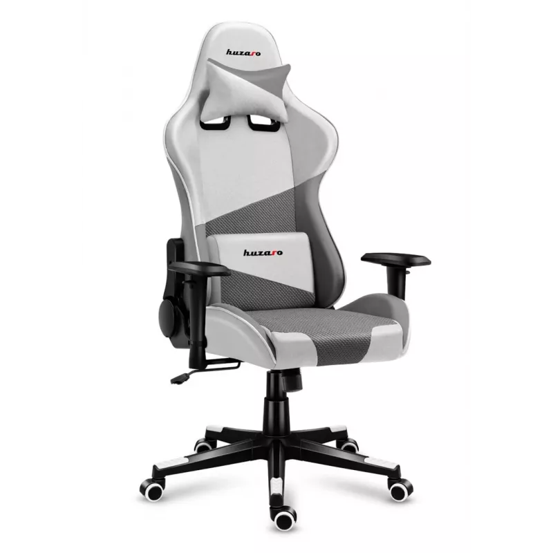 Huzaro Force 6.2 Stk.-Gamingstuhl Bucket-(Schalensitz) Grau, Weiß