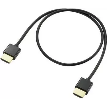 SpeaKa Professional HDMI-Verbindungskabel 0,50 m Audio Return Channel, vergoldete Steckkontakte Schwarz [1x HDMI-Stecker – 1x HDMI-Stecker] (SP-9070576)