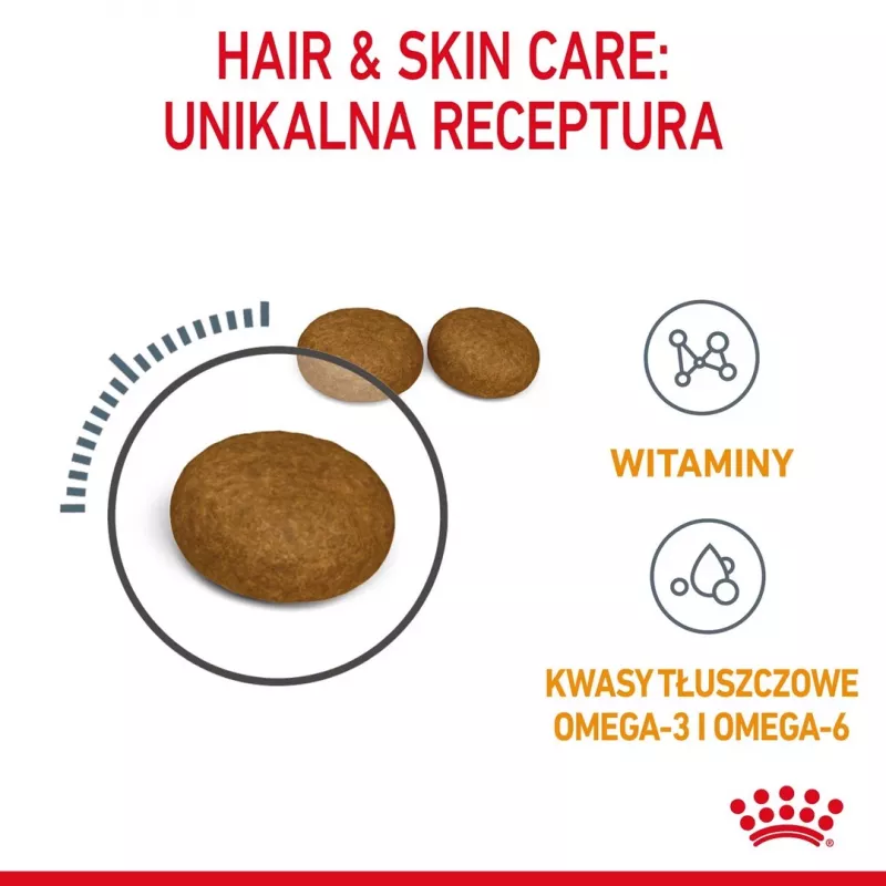 Trockenfutter für Katzen Royal Canin Hair & Skin Care 4 kg – ausgewachsene Katzen, Geflügel, Alleinfuttermittel