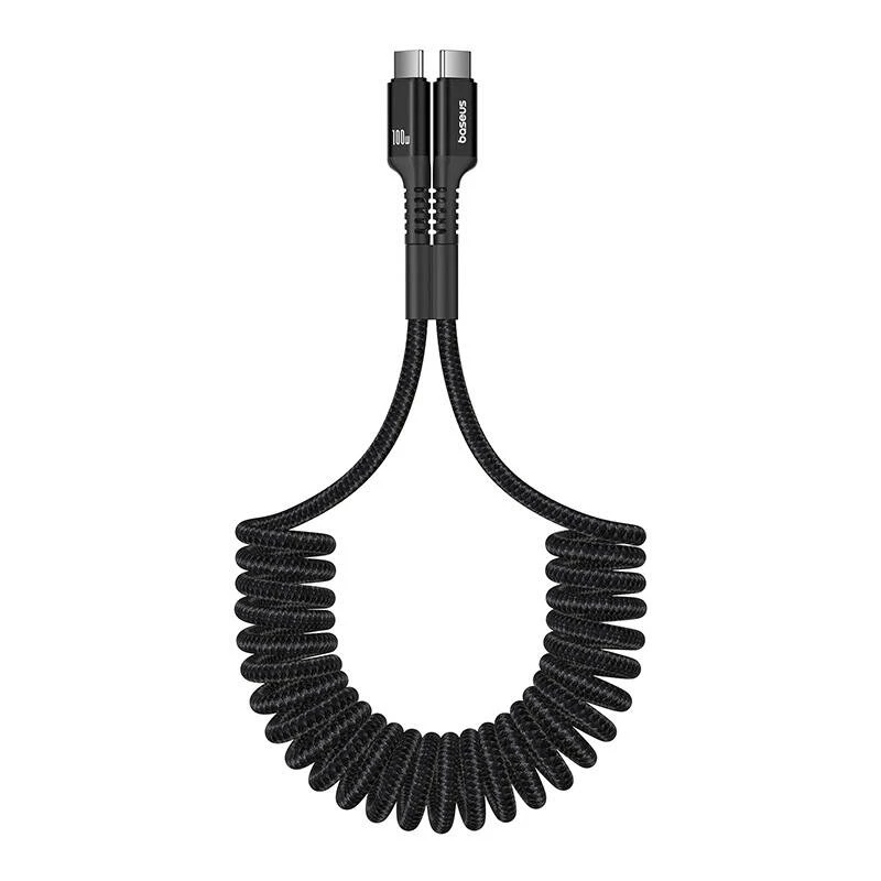 Baseus Fish-Eye USB-C-auf-USB-C-Schnellladekabel 1 m 100 W Schwarz