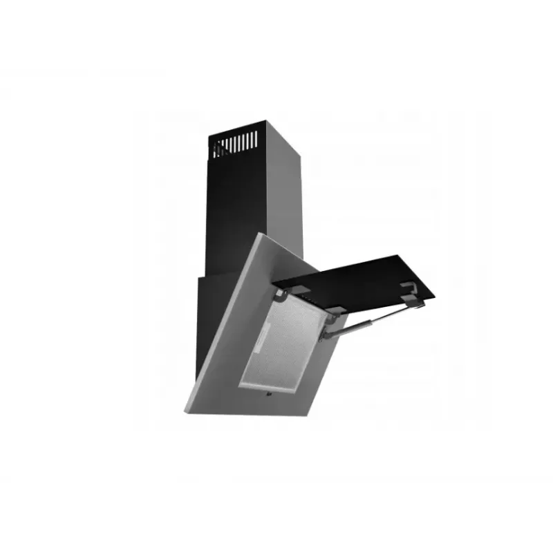 AKPO WK-4 Schwarz 2.0 60 GRAY/ Schwarz GLASS T300 Linear LED/Controller Dunstabzugshaube