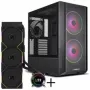 Lian Li LANCOOL 216 PC-Gehäuse-Bundle + HYDROSHIFT II LCD-C 360TL AiO - schwarz
