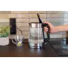 Blaupunkt EKG401 elektrischer Wasserkocher 1,7 l 2200 W Glasgehäuse, Edelstahlakzente, Wasserstandsanzeige
